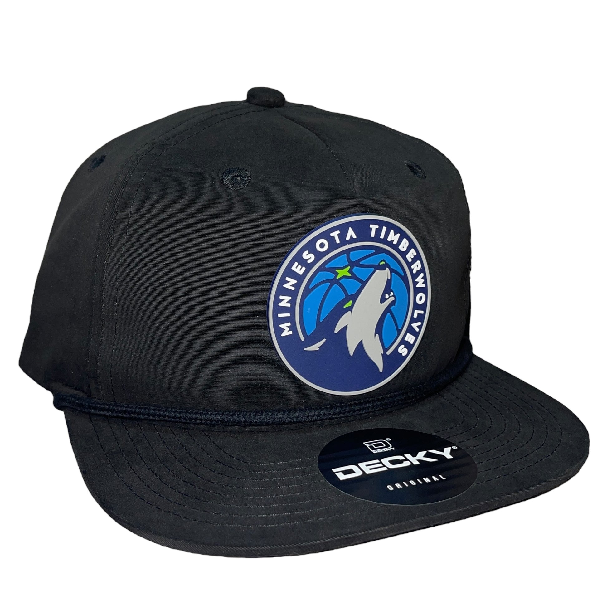 Minnesota Timberwolves 3D Classic Rope Hat- Black - Ten Gallon Hat Co.