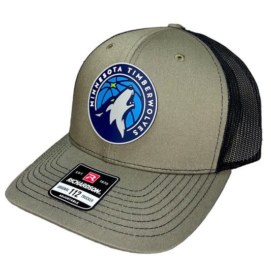 Minnesota Timberwolves 3D Snapback Trucker Hat- Loden/ Black - Ten Gallon Hat Co.