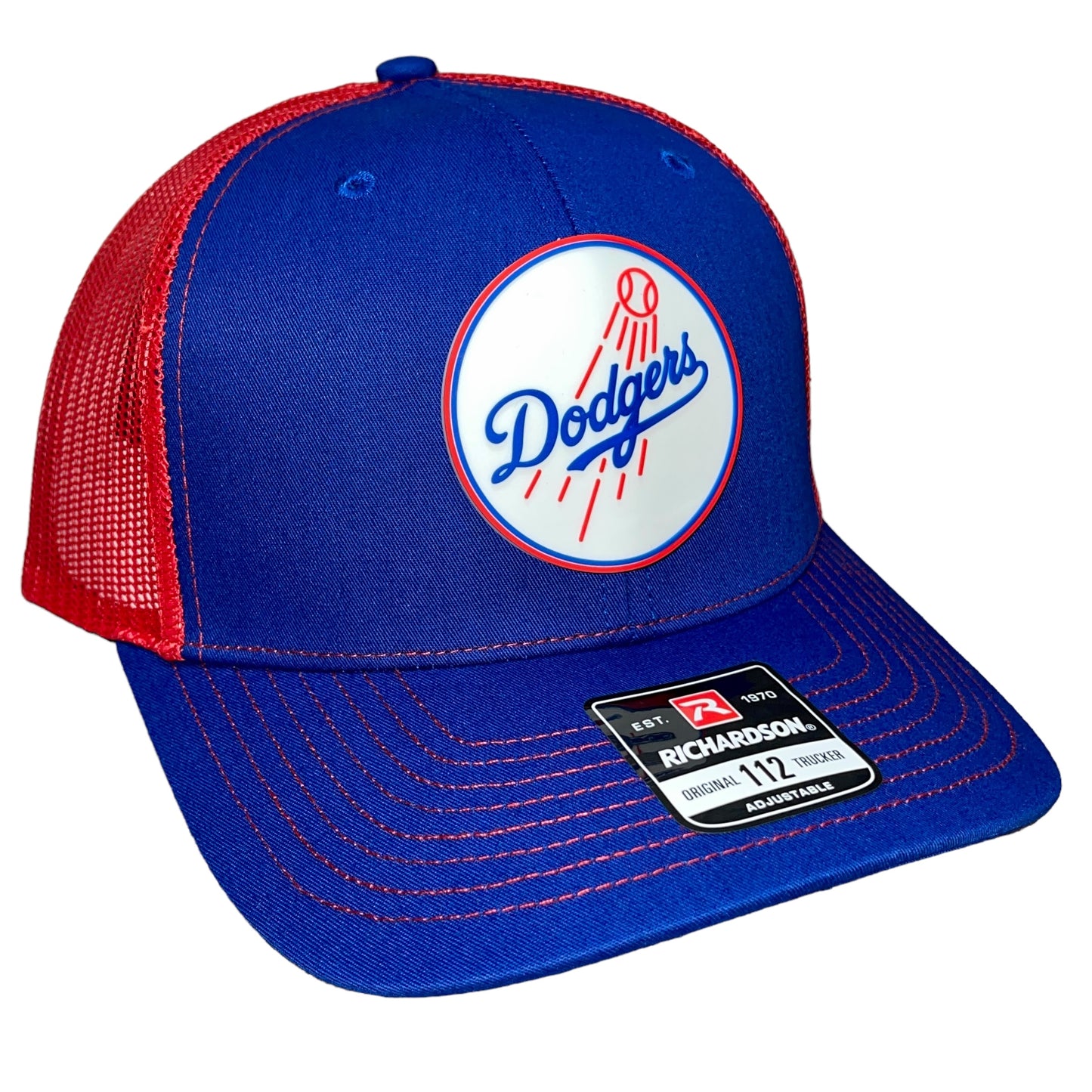 Los Angeles Dodgers 3D Snapback Trucker Hat- Royal/ Red - Ten Gallon Hat Co.