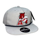 Arkansas Razorbacks- Leaning A 3D Classic Rope Hat- Grey/ Charcoal