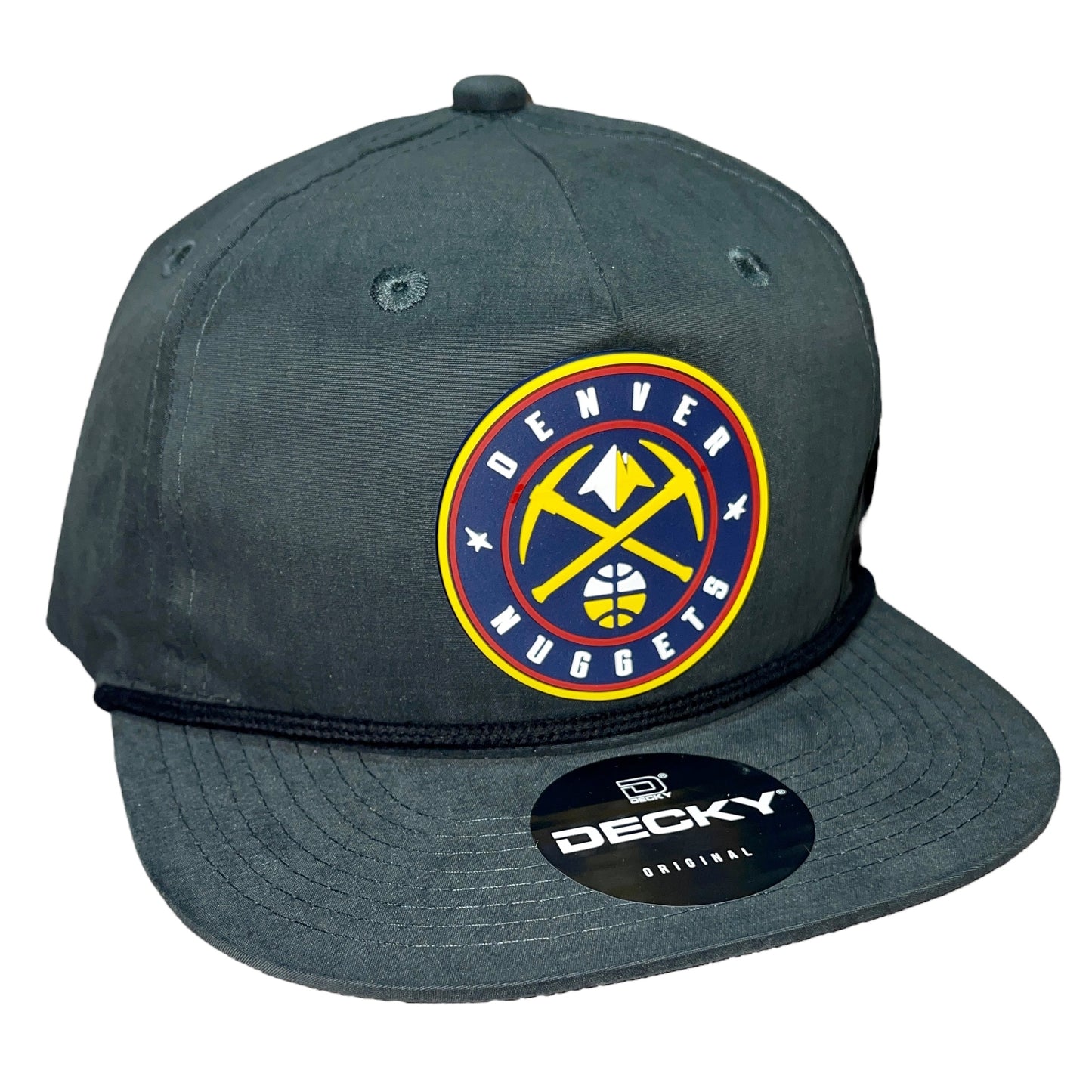 Denver Nuggets 3D Classic Rope Hat- Charcoal/ Black - Ten Gallon Hat Co.