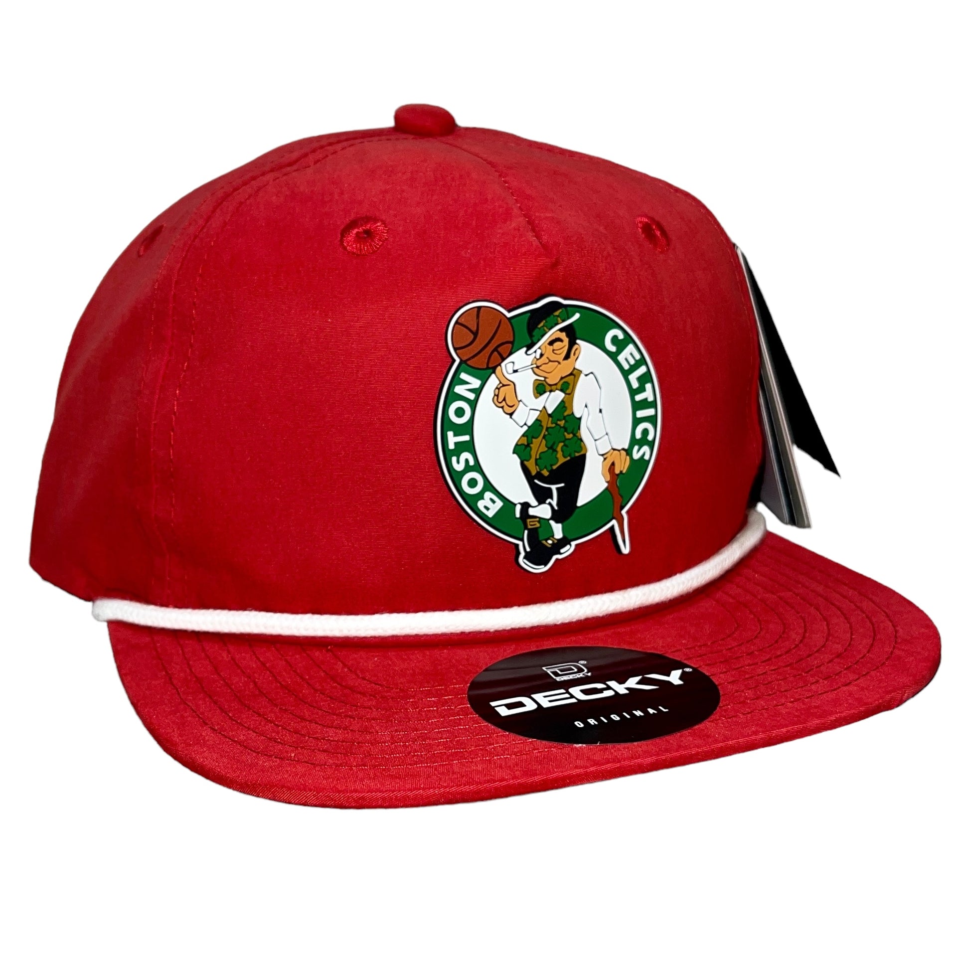 Boston Celtics 3D Classic Rope Hat- Red/ White - Ten Gallon Hat Co.