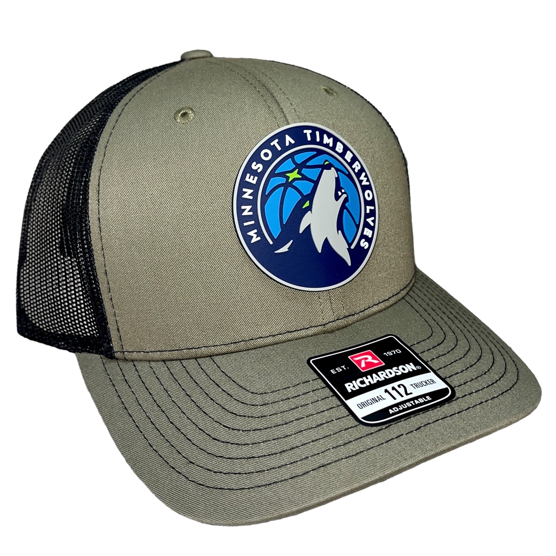 Minnesota Timberwolves 3D Snapback Trucker Hat- Loden/ Black - Ten Gallon Hat Co.