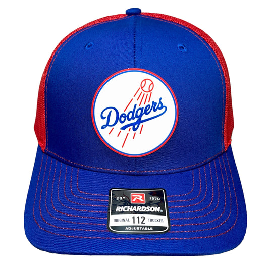 Los Angeles Dodgers 3D Snapback Trucker Hat- Royal/ Red - Ten Gallon Hat Co.