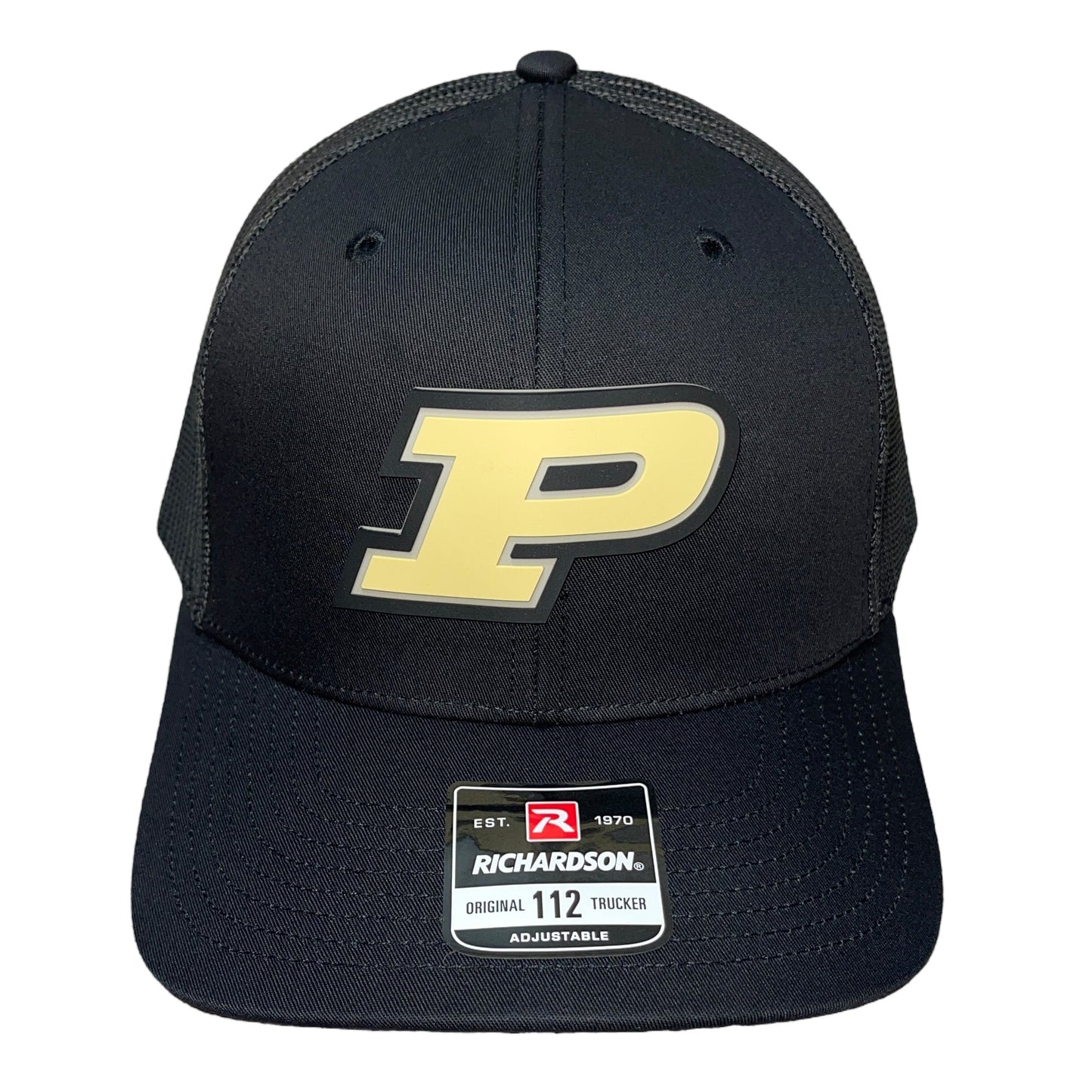 Purdue Boilermakers 3D Snapback Trucker Hat- Black - Ten Gallon Hat Co.