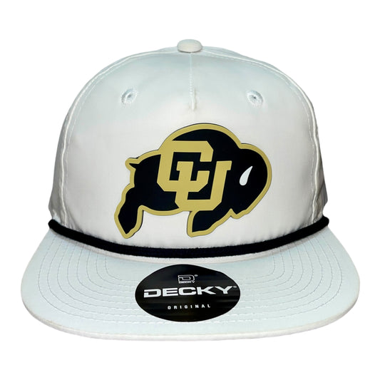 Colorado Buffaloes 3D Classic Rope Hat- White/ Black