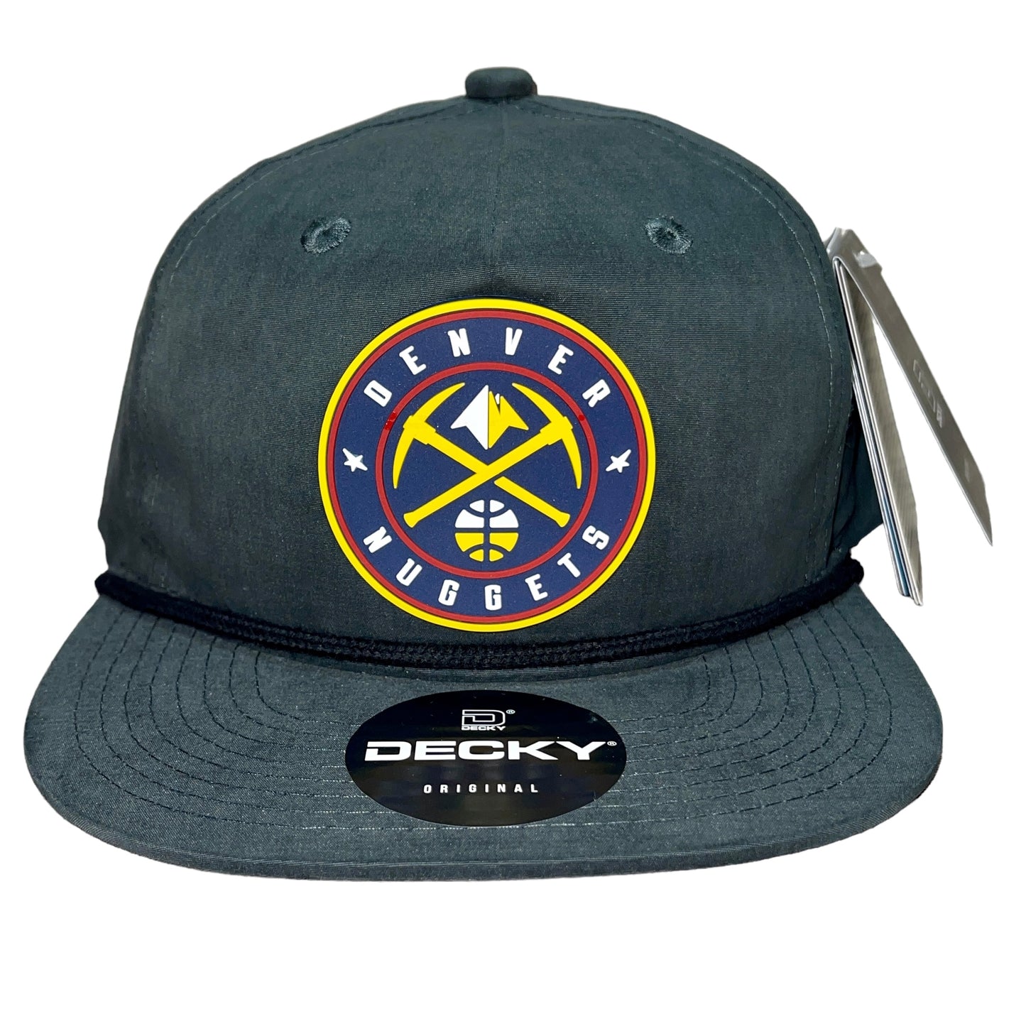 Denver Nuggets 3D Classic Rope Hat- Charcoal/ Black - Ten Gallon Hat Co.