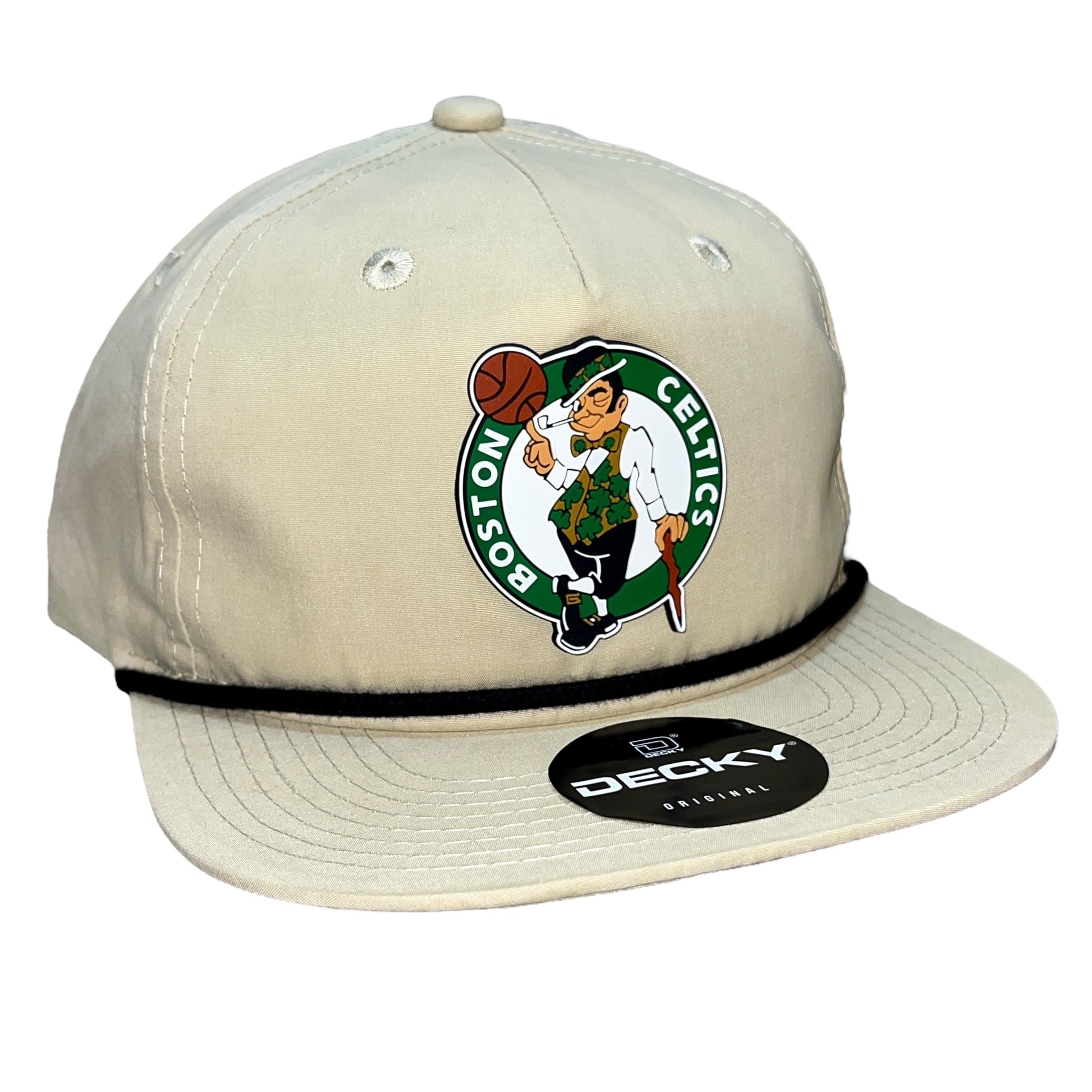 Boston Celtics 3D Classic Rope Hat- Birch/ Black - Ten Gallon Hat Co.