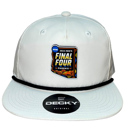 2024 March Madness- Final Four 3D Classic Rope Hat- White/ Black