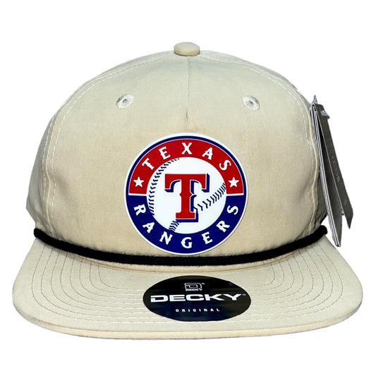 Texas Rangers 3D Classic Rope Hat- Birch/ Black