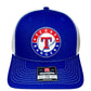 Texas Rangers 3D Snapback Trucker Hat- Royal/ White
