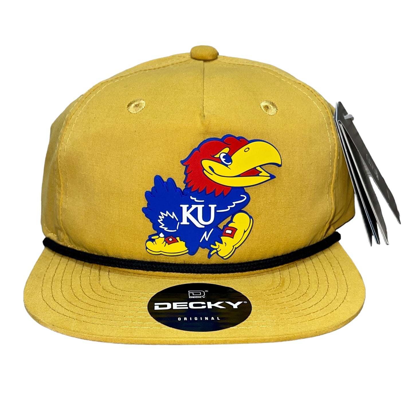 Kansas Jayhawks 3D Classic Rope Hat- Biscuit/ Black