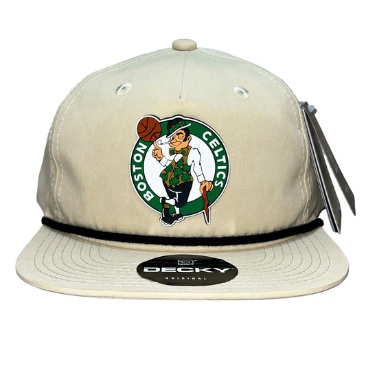 Boston Celtics 3D Classic Rope Hat- Birch/ Black - Ten Gallon Hat Co.