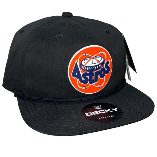 Houston Astros Retro 3D Classic Rope Hat- Black