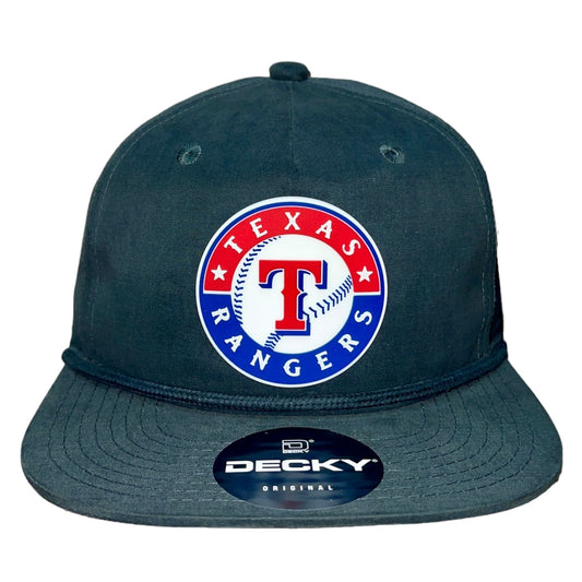 Texas Rangers 3D Classic Rope Hat- Charcoal