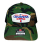 Texas Rangers 2023 World Series Champion 3D Snapback Trucker Hat- Army Camo/ Black