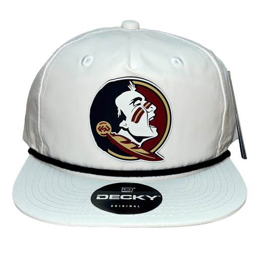 Florida State Seminoles 2024 Men's College World Series 3D Classic Rope Hat- White/ Black