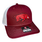 Arkansas Razorbacks Classic 3D Snapback Trucker Hat- Cardinal/ White