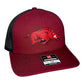 Arkansas Razorbacks Classic 3D Snapback Trucker Hat- Cardinal/ Black