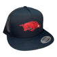 Arkansas Razorbacks Classic YP Snapback Flat Bill Trucker Hat- Black