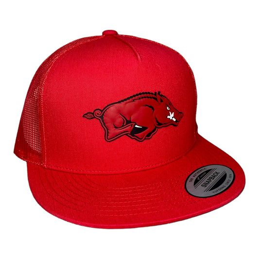 Arkansas Razorbacks Classic YP Snapback Flat Bill Trucker Hat- Red