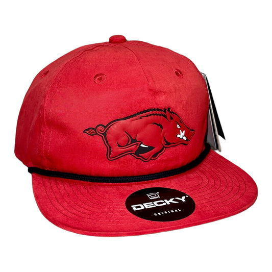 Arkansas Razorbacks 3D Classic Rope Hat- Red/ Black