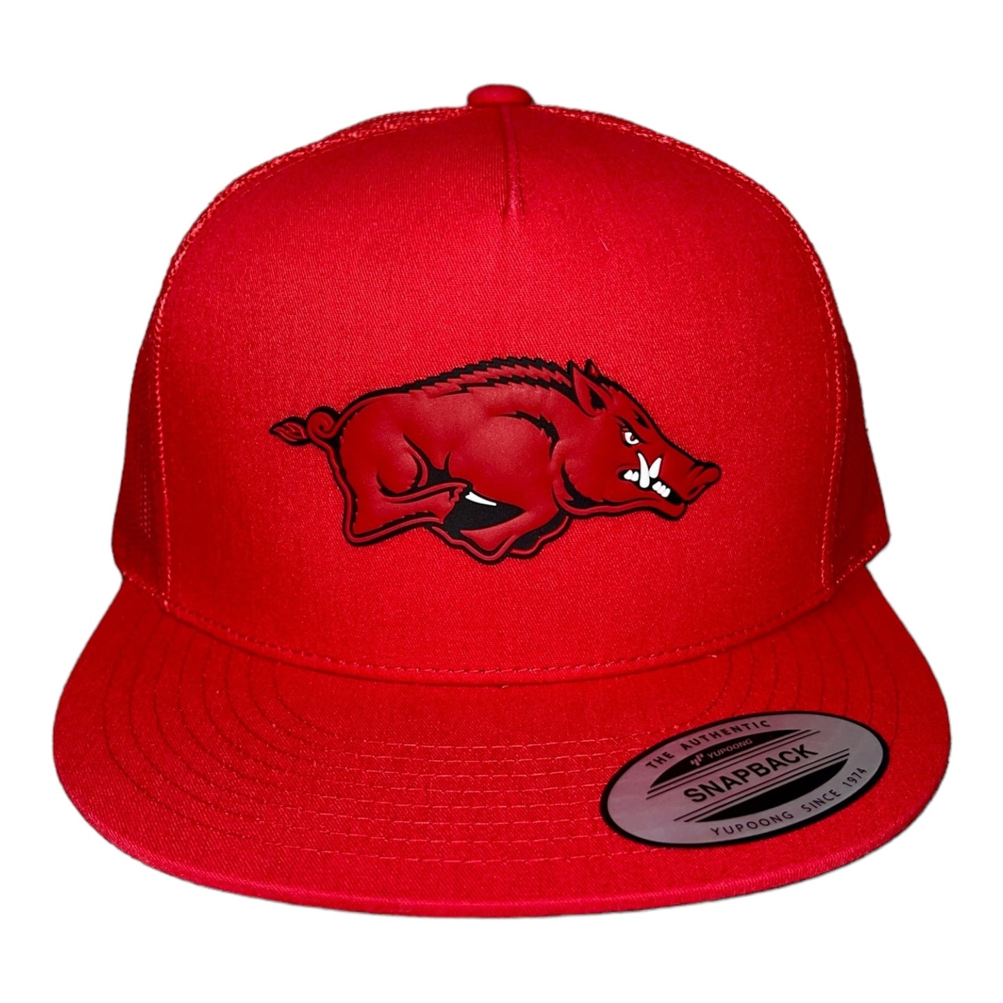 Arkansas Razorbacks Classic YP Snapback Flat Bill Trucker Hat- Red