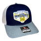Michigan Wolverines 2023 National Champions 3D Snapback Trucker Hat- Navy/ White/ Grey