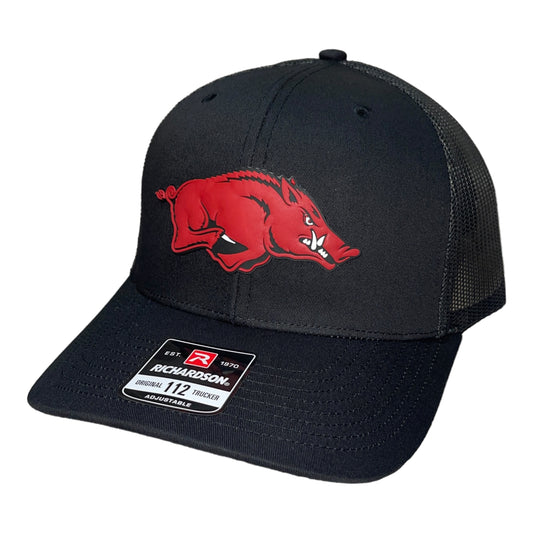 Arkansas Razorbacks 3D Snapback Trucker Hat- Black