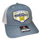 Michigan Wolverines 2023 National Champions 3D Snapback Trucker Hat- Grey/ White