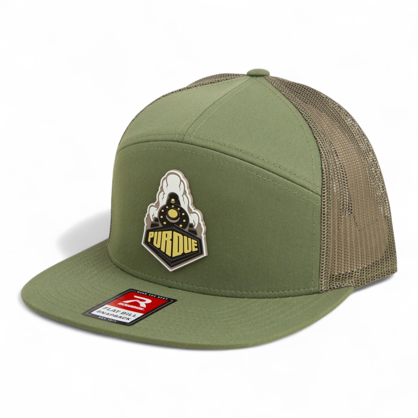 Purdue Boilermaker Special 3D Snapback Seven-Panel Flat Bill Trucker Hat- Loden Green