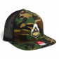 Purdue Boilermaker Special 3D Wool Blend Flat Bill Hat- Army Camo/ Black