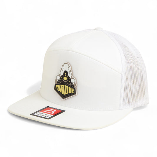 Purdue Boilermaker Special 3D Snapback Seven-Panel Flat Bill Trucker Hat- White
