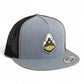 Purdue Boilermaker Special 3D YP Snapback Flat Bill Trucker Hat- Heather Grey/ Black
