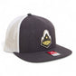 Purdue Boilermaker Special 3D Wool Blend Flat Bill Hat- Heather Charcoal/ White