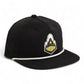 Purdue Boilermaker Special 3D Perforated Rope Hat- Black/ White