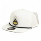 Purdue Boilermaker Special 3D Perforated Rope Hat- White/ Black