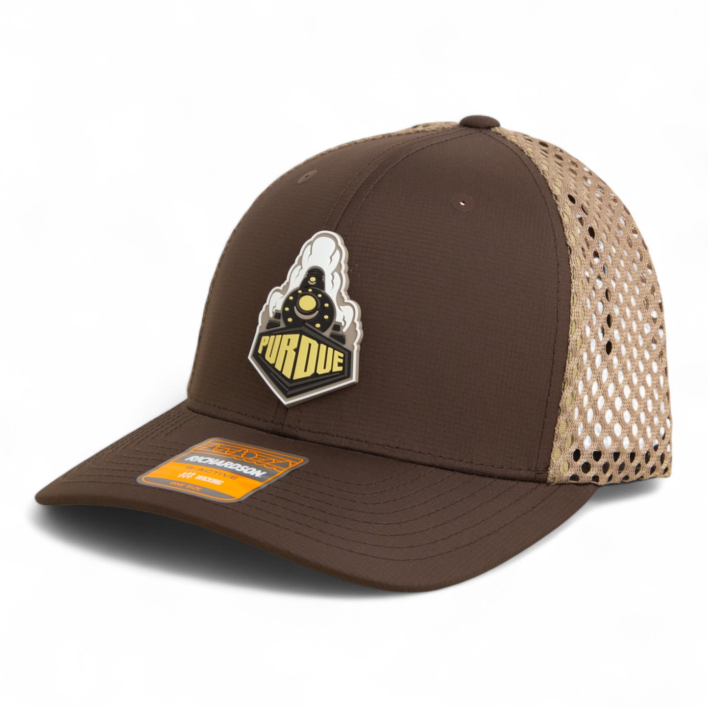 Purdue Boilermaker Special 3D Snapback Tilikum Trucker Hat- Brown/ Tan