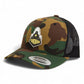 Purdue Boilermaker Special 3D YP Snapback Trucker Hat- Army Camo/ Black