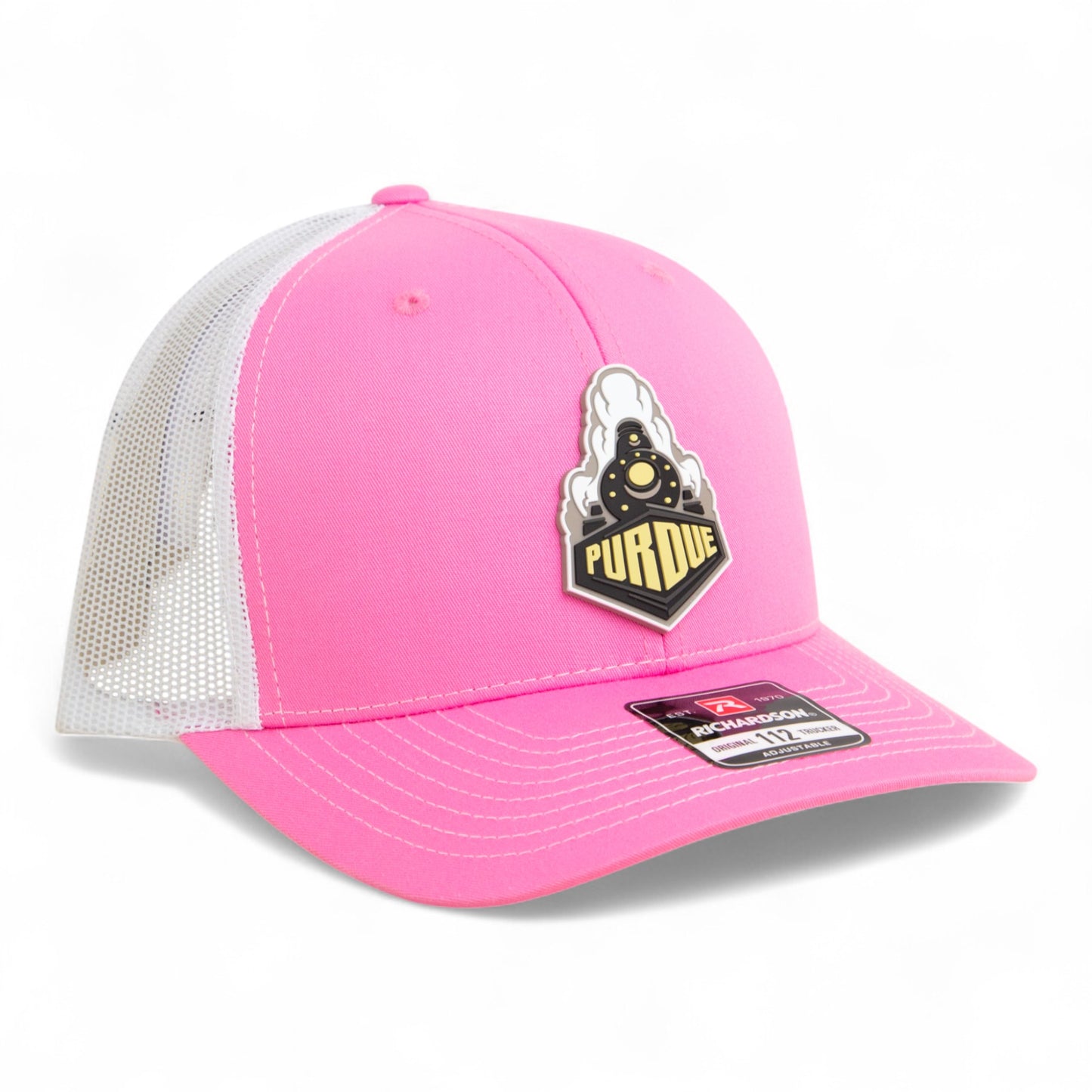 Purdue Boilermaker Special 3D Snapback Trucker Hat- Pink/ White