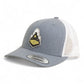 Purdue Boilermaker Special 3D YP Snapback Trucker Hat- Heather Grey/ White
