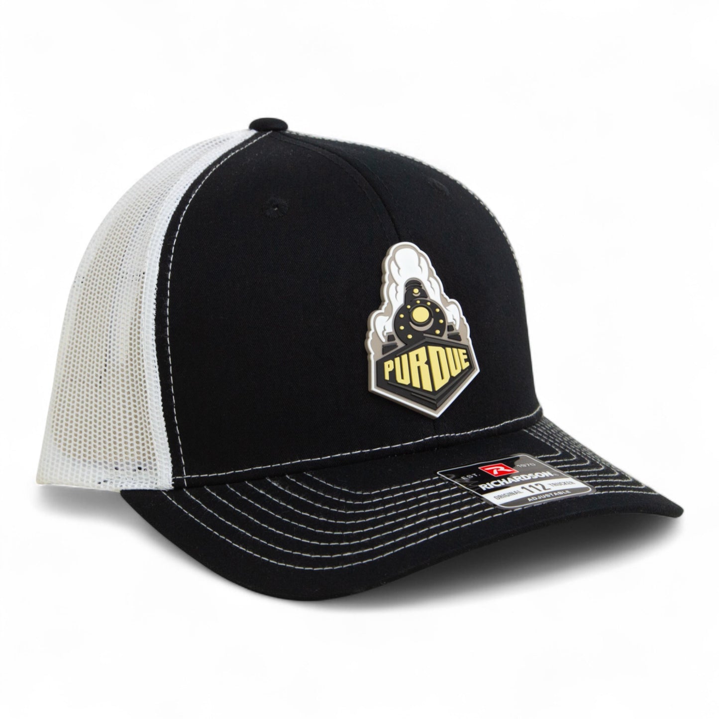 Purdue Boilermaker Special 3D Snapback Trucker Hat- Black/ White