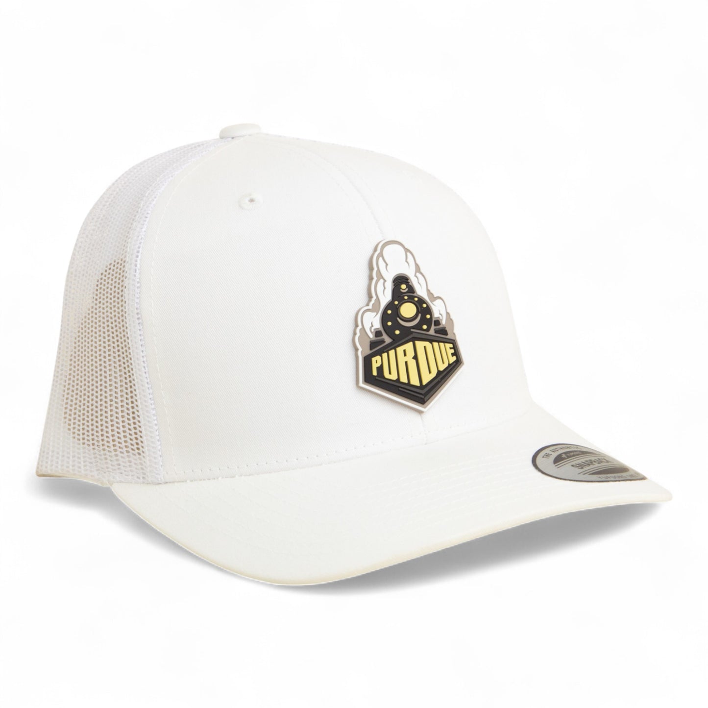 Purdue Boilermaker Special 3D YP Snapback Trucker Hat- White