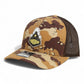 Purdue Boilermaker Special 3D Snapback Trucker Hat- Desert Camo/ Brown