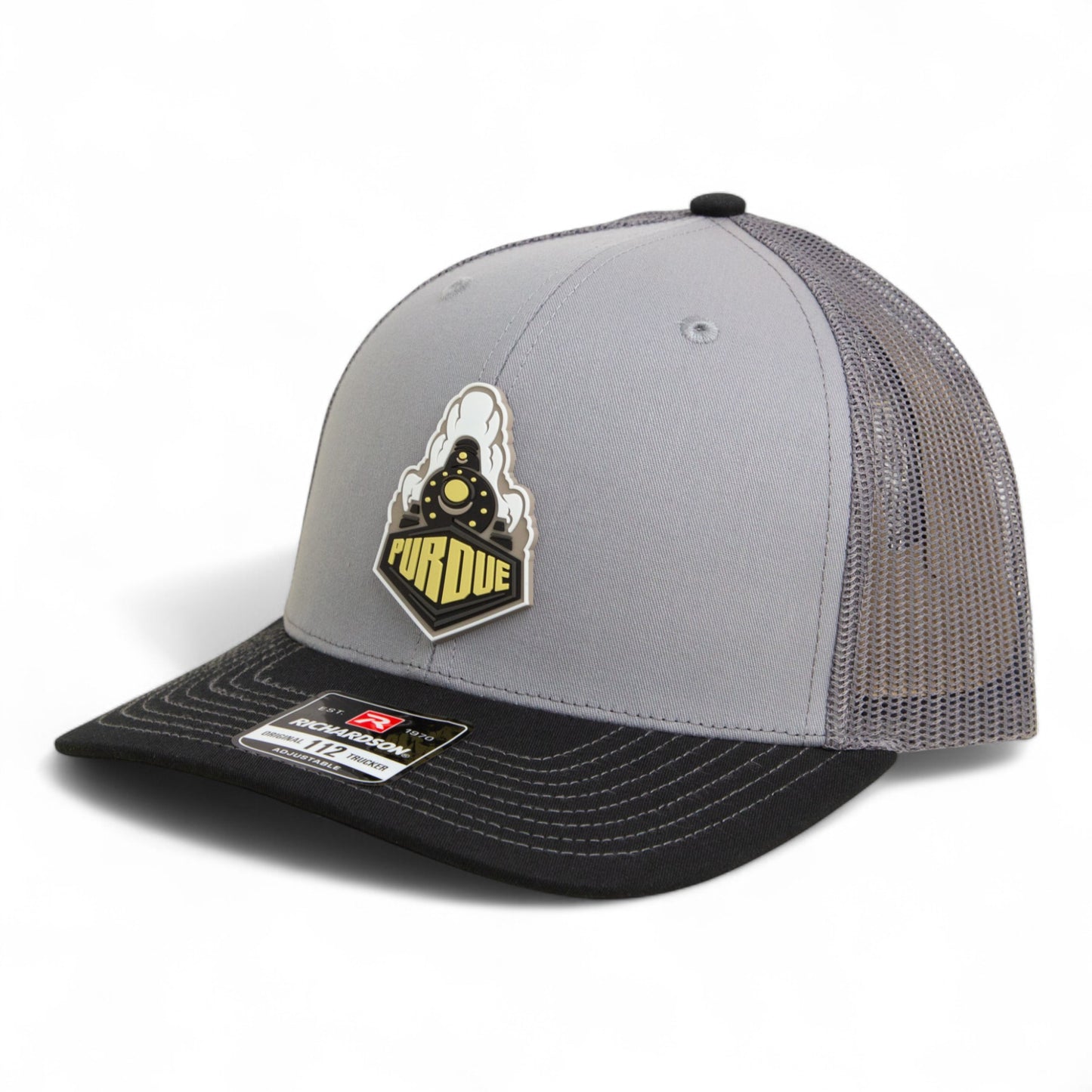 Purdue Boilermaker Special 3D Snapback Trucker Hat- Grey/ Charcoal/ Black
