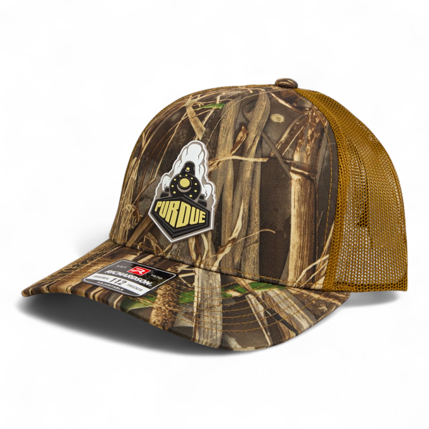 Purdue Boilermaker Special 3D Snapback Trucker Hat- Realtree Max 7/ Buck