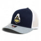 Purdue Boilermaker Special 3D Snapback Trucker Hat- Navy/ White/ Heather Grey