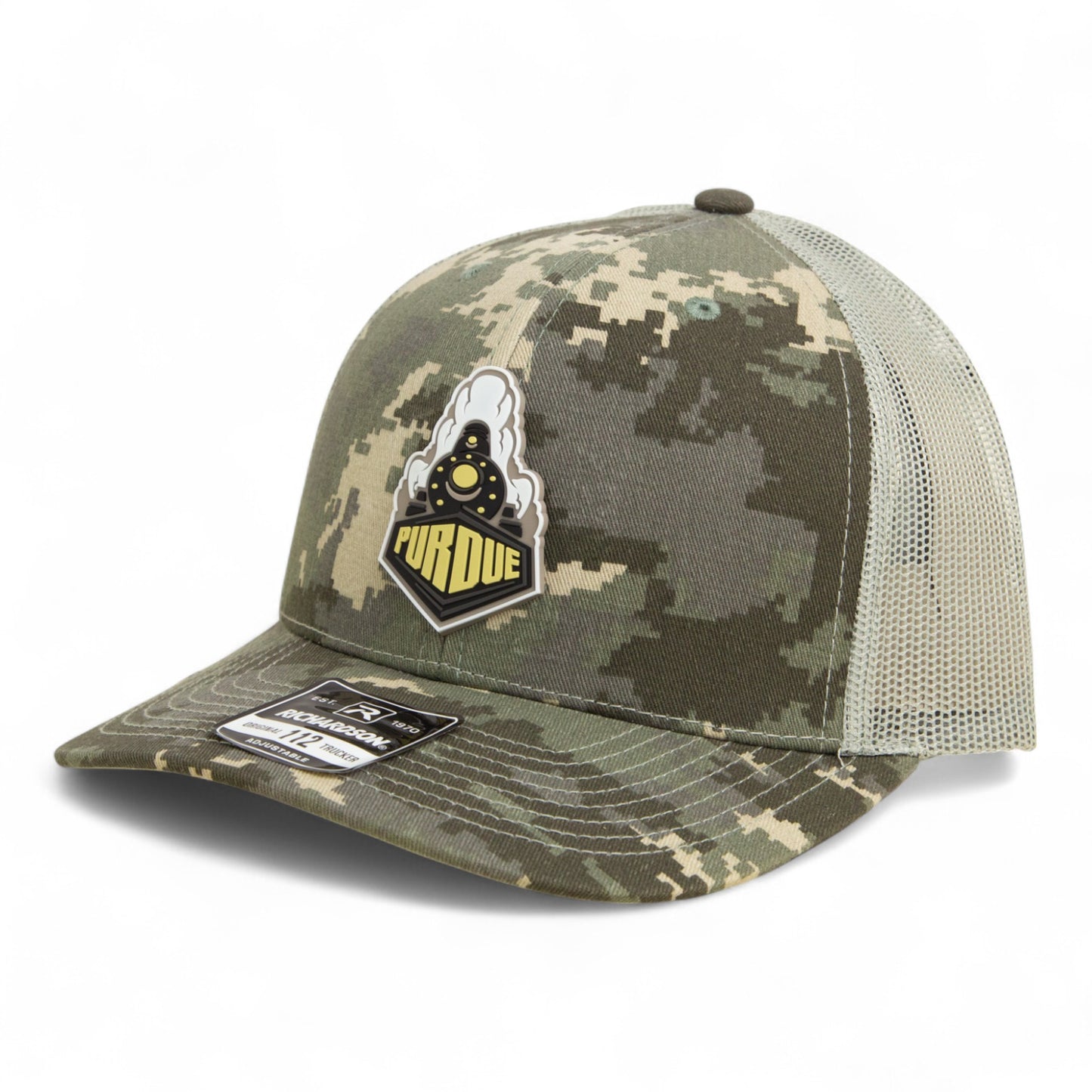 Purdue Boilermaker Special 3D Snapback Trucker Hat- Military Digital Camo