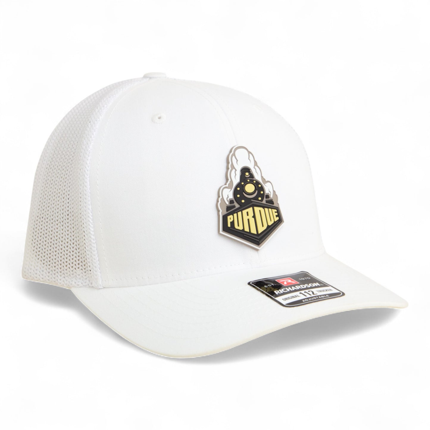 Purdue Boilermaker Special 3D Snapback Trucker Hat- White