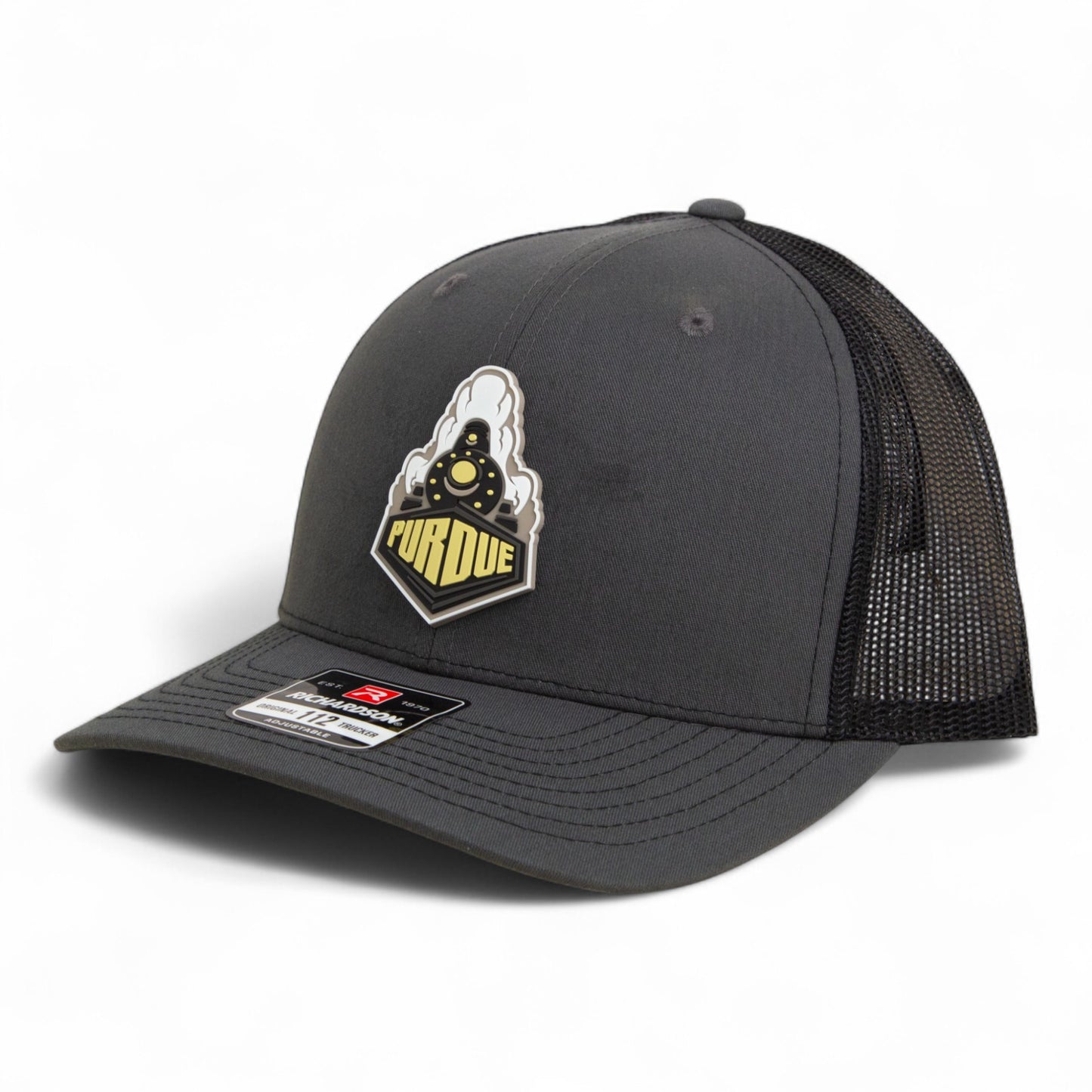 Purdue Boilermaker Special 3D Snapback Trucker Hat- Charcoal/ Black